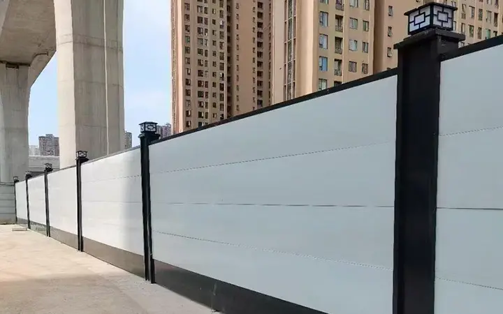 Barrier Hoarding Square รั้วก่อสร้างแบบเชื่อมสำหรับโลหะไซต์